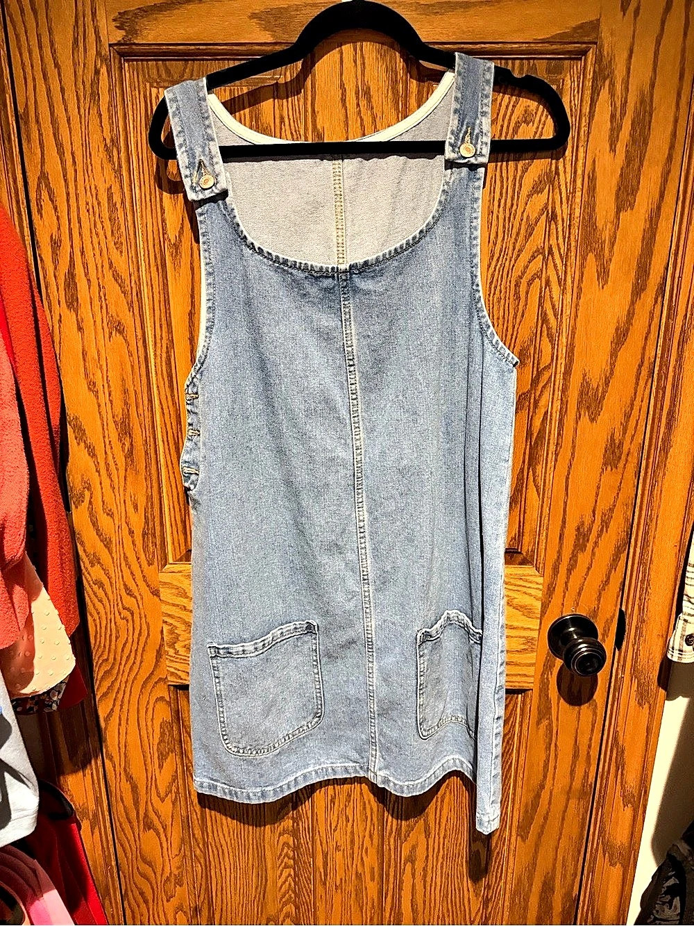 Denim Mini Dress in Blue Size Small Like New